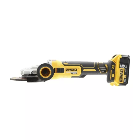 18V Akkumulátoros kefe nélküli lapos sarokcsiszoló 125mm (DeWALT DCG405FN-XJ) 