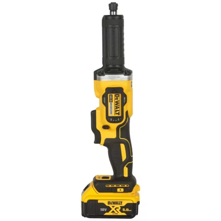 18V/2×5Ah XR kefe nélküli egyenes csiszoló, töltő, tok (DeWALT DCG426P2-QW) 