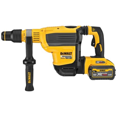 18V/2x9Ah 54V Akkumulátoros Fúró-Vésőkalapács Szénkefementes, SDS-Max Kofferben (DeWALT DCH614X2-QW) 