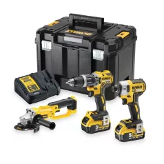   Akkumulátoros gépszett, TSTAK kofferben (2x5,0Ah/18V) (DeWALT DCK383P2T-QW) 