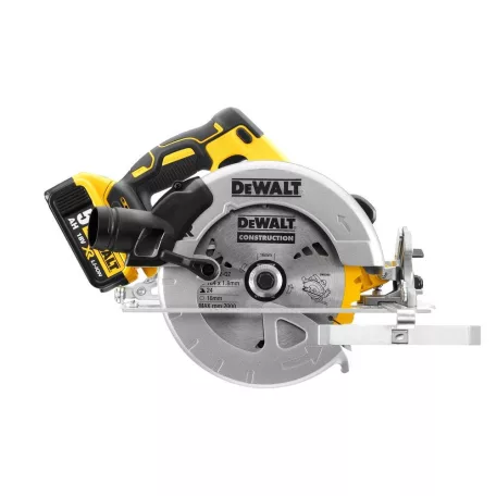 18V/2x5.0Ah XR Kefe Nélküli Körfűrész, 184mm készletben (DeWALT DCS570P2-QW)