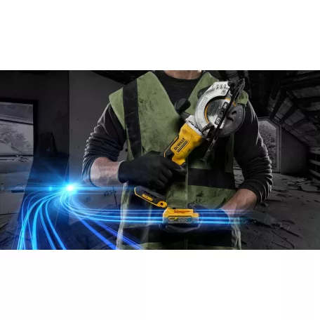 18V, 1x1,7 Ah Kézi körfűrész 115 mm TSTAK kofferben (DeWALT DCS571E1T-XJ) 
