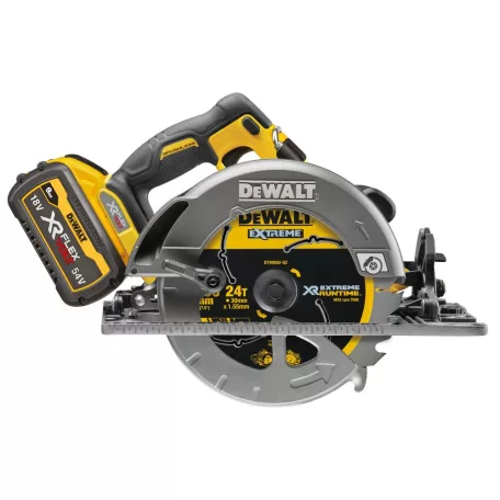 54V Akkus körfűrész XR FlexVolt, 190mm, 2x9Ah akku, TSTAK kofferben (DeWALT DCS579X2-QW) 