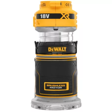 18V Akkumulátoros felsőmaró, 8mm (akku és töltő nélkül) (DeWALT DCW600N-XJ)