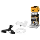 18V/2x5Ah Akkumulátoros felsőmaró szett, 8mm TSTAK (DeWALT DCW604P2-QW)