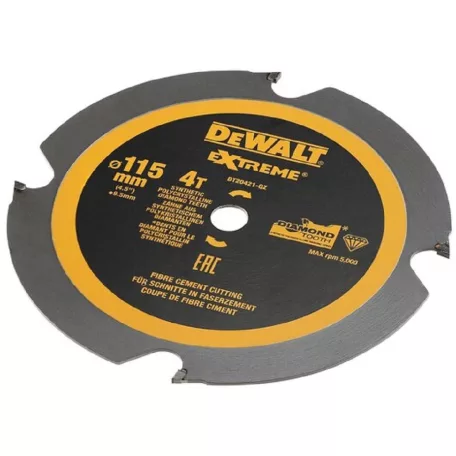 EXTREME Gyémánt Körfűrész penge 115mm 4T PCD (DeWALT DT20421-QZ)