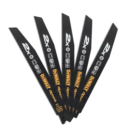 228 mm 2 × orrfűrészlap általános célú 10TPI 5 db (DeWALT DT2308L-QZ)