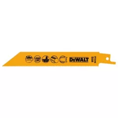   BI-METÁL Fémvágó kobalt kardfűrészlap 152mm - 5 db/cs (DeWALT DT2346-QZ)