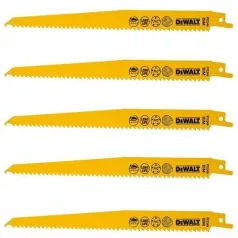   BI-METÁL Favágó kardfűrészlap 228mm - 5 db/csomag (DeWALT DT2349-QZ)