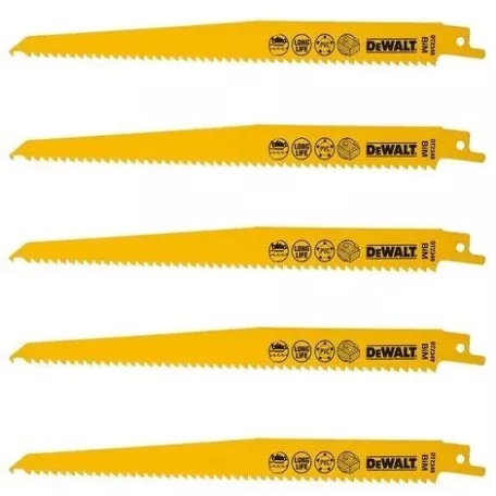 BI-METÁL Favágó kardfűrészlap 228mm - 5 db/csomag (DeWALT DT2349-QZ)