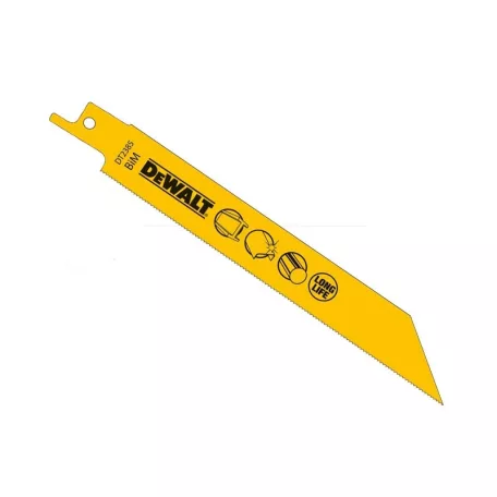 BI-METÁL Fémvágó kobalt kardfűrészlap 152mm - 5 db/cs (DeWALT DT2385-QZ)
