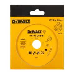   Vizes/száraz csempevágó gyémánt vágótárcsa 110x20mm (DeWALT DT3714-QZ)