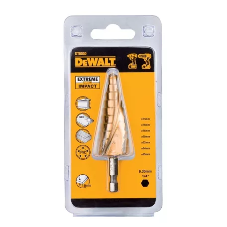 Lépcsős Fémfúrószár 14-25mm (DeWALT DT5030-QZ)