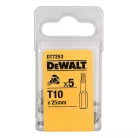 Csavarozóbetét, TORX, T10, 25mm, 5db/cs (DeWALT DT7253-QZ)