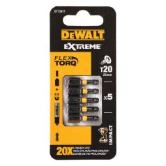   T20 x 5db 25mm-es IR Torziós csavarozóbit (DeWALT DT7381T-QZ)