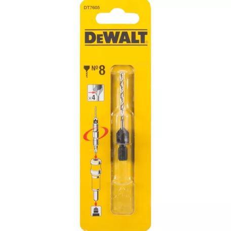 4 élű Süllyesztőfúró+ előfúró, 8-as (DeWALT DT7605-XJ)
