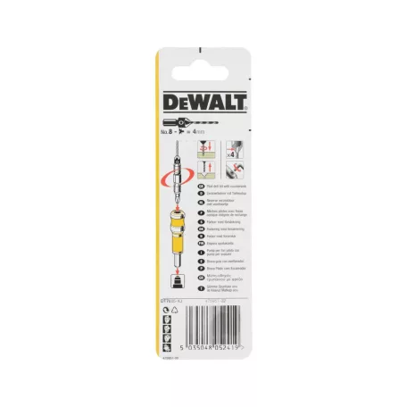 4 élű Süllyesztőfúró+ előfúró, 8-as (DeWALT DT7605-XJ)