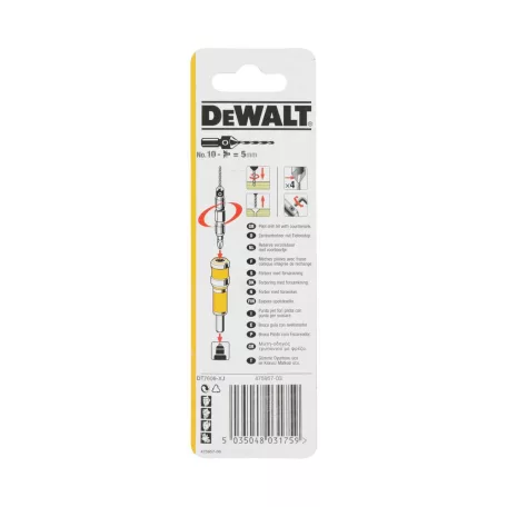 4 élű Süllyesztőfúró+ előfúró, 10-es (DeWALT DT7606-XJ)