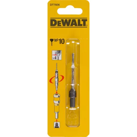 4 élű Süllyesztőfúró+ előfúró, 10-es (DeWALT DT7606-XJ)