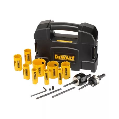 Extrem körkivágó készlet 16-51mm, HSS, bimetal, 13db-os (DeWALT DT90356-QZ)