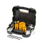 Extrem körkivágó készlet 16-51mm, HSS, bimetal, 10db-os (DeWALT DT90357-QZ)