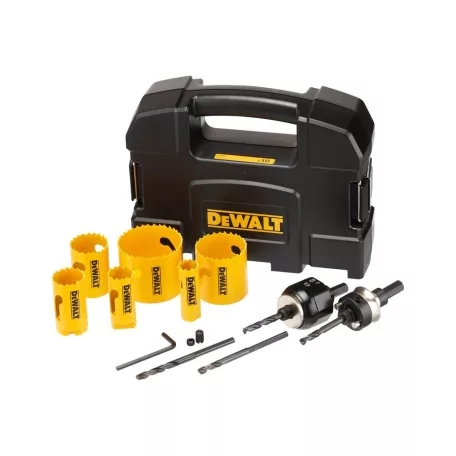 Extrem körkivágó készlet 16-51mm, HSS, bimetal, 10db-os (DeWALT DT90357-QZ)