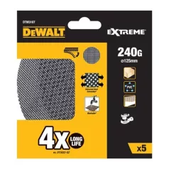   EXTREME EXCENTER Csiszolóháló 125mm 240G - 5db/cs (DeWALT DTM3107-QZ)
