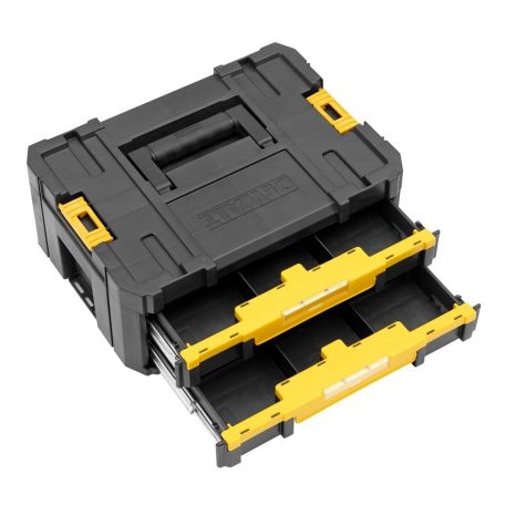TSTAK IV Szortimenter 2 fiókkal 440x176x314.2mm 8L-es (DeWALT DWST1-70706) 