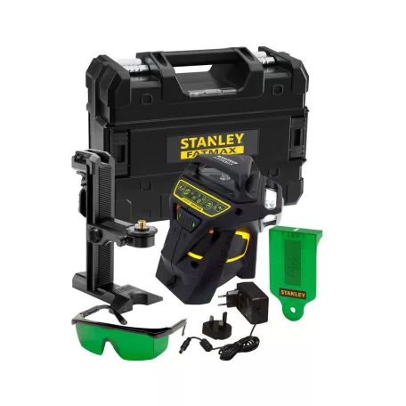 FATMAX X3G Többvonalas 35/60m lézer szett kofferben- Zöld (STANLEY FMHT1-77356)