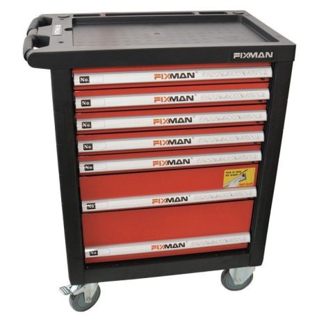Műhelykocsi, 7 fiókos, 958×766×465mm, 260kg (FIXMAN FX-F1RP7B)