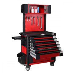   Műhelykocsi, 7 fiókos, felső szekrénnyel, kiegészítőkkel, 310kg (FIXMAN FX-F5RP7B-F)