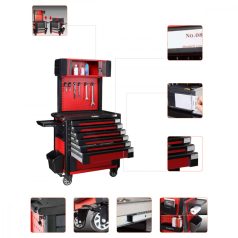   Műhelykocsi, 7 fiókos, felső szekrénnyel, kiegészítőkkel, 310kg (FIXMAN FX-F5RP7B-F)