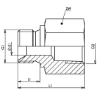 Adapter AGR1/4" IGN1/4" GHB04IN