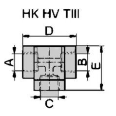 Hidraulika T-idom (IGN3/8") (HKHVTIII383838)