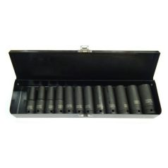   1/2" Gépi Dugókulcs 12db-os készlet (10-24mm, L: 78mm) (JQ-78-12-12set)
