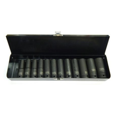 1/2" Gépi Dugókulcs 12db-os készlet (10-24mm, L: 78mm) (JQ-78-12-12set)