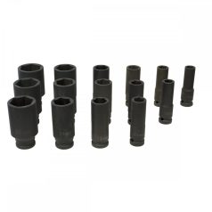   1/2" Gépi Dugókulcs 15db-os készlet (11-32mm; L: 78mm) (JQ-78-12-15set)