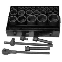   1" Gépi Dugókulcs 20db-os Készlet (L: 90-100mm, 27-80mm) (JQ-90-1-20set)