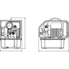   Robbanásbiztos (ATEX) elektromos tápegység hidraulikus nyomatékkulcshoz - WREN Hydraulic (KLW4010EXII)
