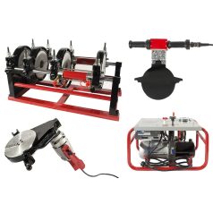   HD-PE (KPE) csőhegesztő gép, Dn63-200mm, 3.65kW/230V (LHC200)