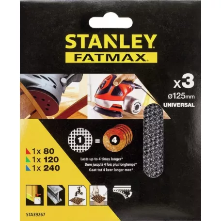 Stanley Quick-Fit Csiszolóháló SZETT (STANLEY STA39267) 