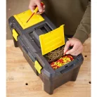 19" Műanyagcsatos szerszámosláda csavartartóval (STANLEY STST1-75520)