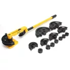 Mechanikus kézi csőhajlító (3/8"-1"; 10-25mm) Fa dobozban! (W-25S_WB)