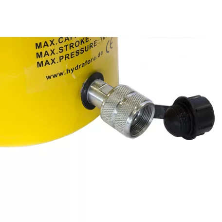 Egyszeres működésű biztosítóanyás hidraulikus munkahenger (100T, 100mm) (YG-100100LS)