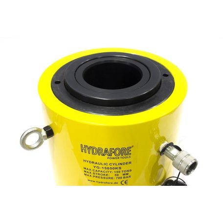 Kettős működésű üreges hidraulikus munkahenger (150T, 50mm) (YG-15050KS)