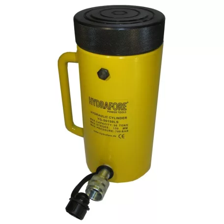 Egyszeres működésű biztosítóanyás hidraulikus munkahenger (50T, 150mm) (YG-50150LS)