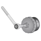 13 db-os Dugókulcs készlet olajszűrőhöz (szénacél) 3/8" és 1/2" (YATO YT-0594)