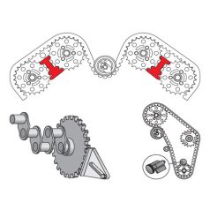 8db-os Vezérmű rögzítő készlet (YATO YT-0633)