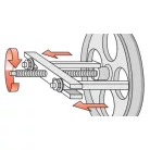 2x2 Állítható csapágylehúzó 40-220mm-ig (YATO YT-0640) 