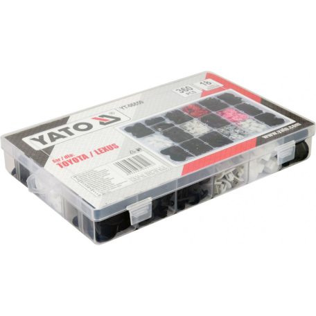 Furatfedő készlet, Műanyag patent készlet 360 részes Toyota/Lexus (YATO YT-06650)